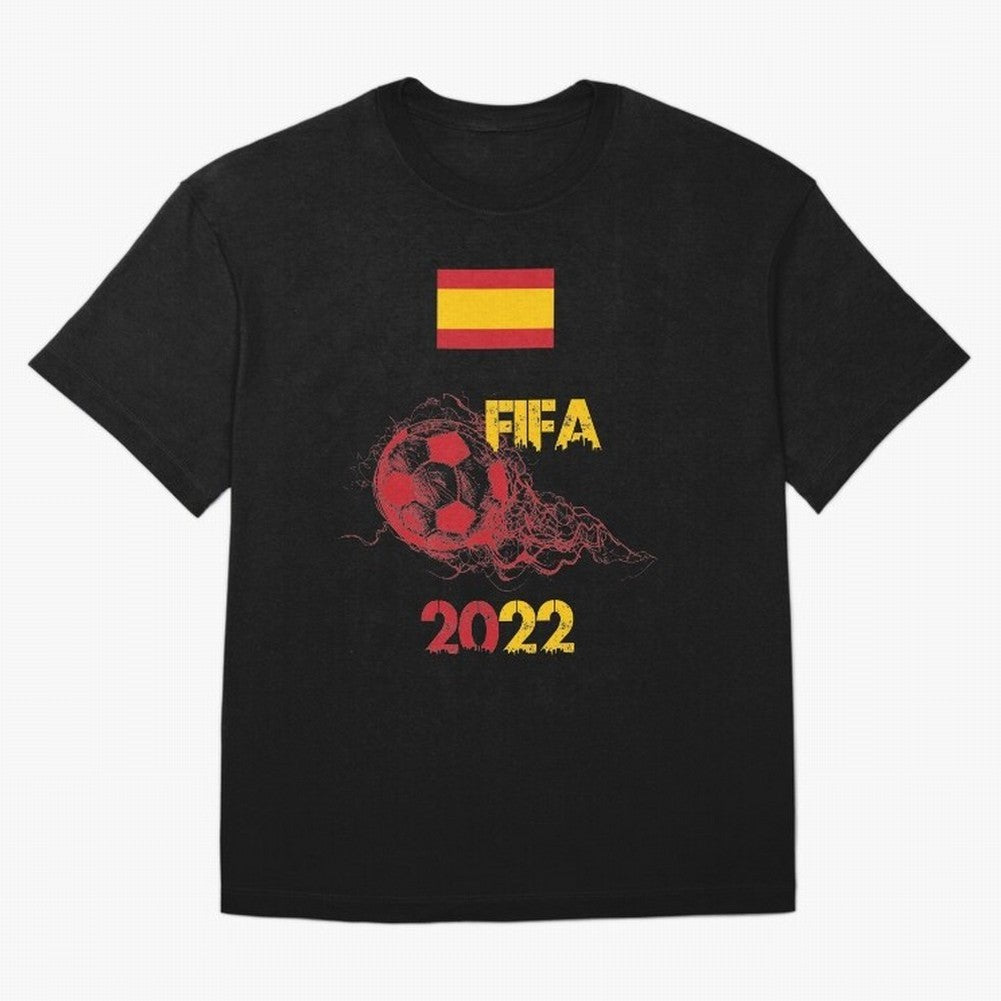 World Cup Qatar 2022 Ispanya Classic T-Shirt Bring a Vintage Feel to FIFA World Cup 2026 Spirit, Capturing England, France and Netherlands, Mbappe, Vintage Soccer Flavor, Modern Football Stars, National Flags and Final Night Emotion; Great for