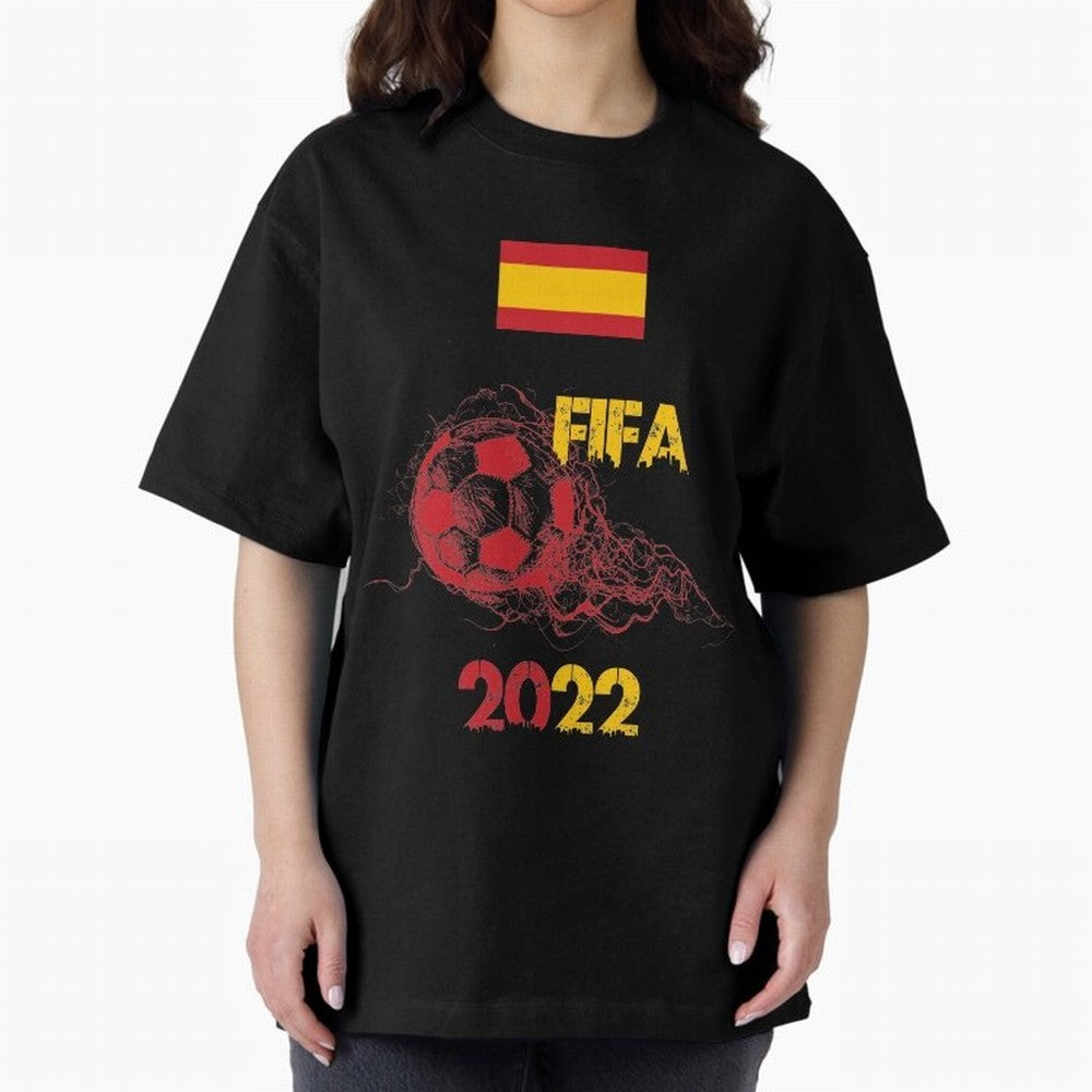 World Cup Qatar 2022 Ispanya Classic T-Shirt Bring a Vintage Feel to FIFA World Cup 2026 Spirit, Capturing England, France and Netherlands, Mbappe, Vintage Soccer Flavor, Modern Football Stars, National Flags and Final Night Emotion; Great for