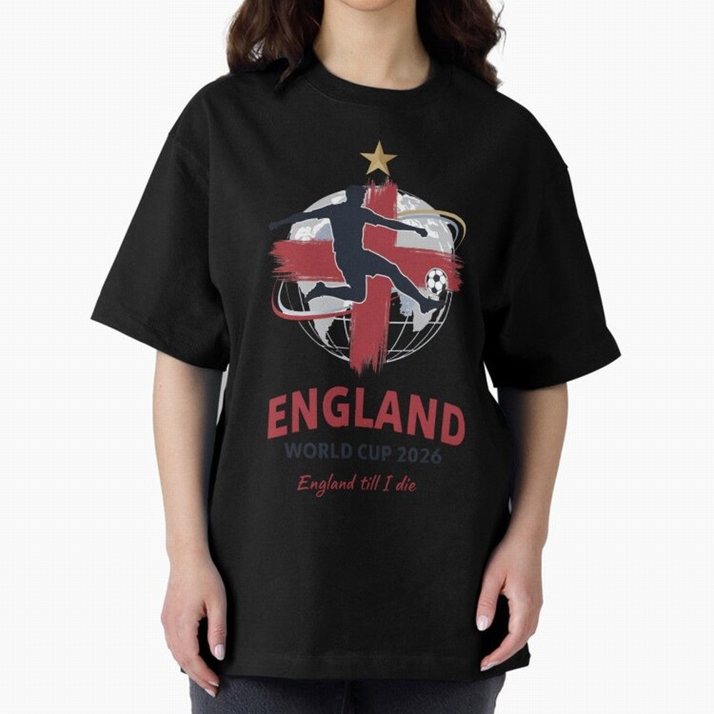 England - World Cup 2026 Fan Art Classic T-Shirt Bring a Vintage Feel to FIFA World Cup 2026 for Fans of Neymar, Haaland and Cristiano Ronaldo and France and Portugal, Bringing Supporter Pride, Iconic Celebrations, Legendary Names and Global Match