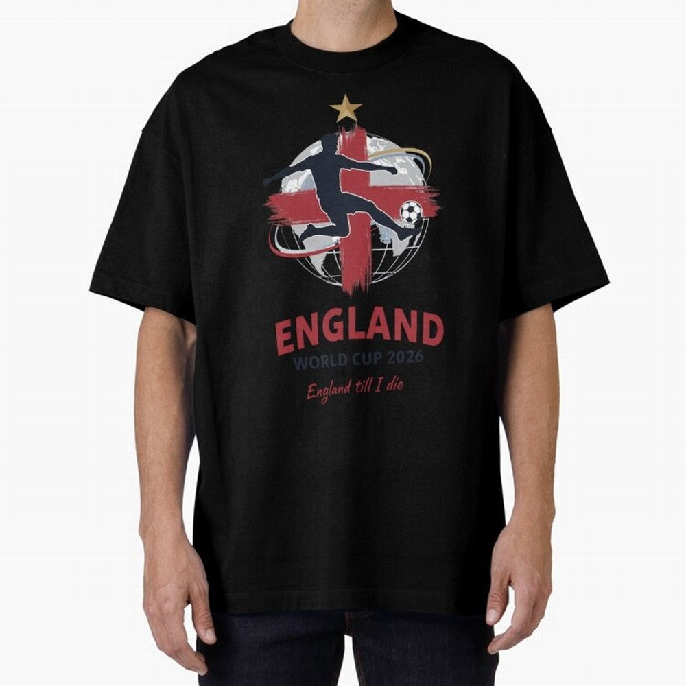 England - World Cup 2026 Fan Art Classic T-Shirt Bring a Vintage Feel to FIFA World Cup 2026 for Fans of Neymar, Haaland and Cristiano Ronaldo and France and Portugal, Bringing Supporter Pride, Iconic Celebrations, Legendary Names and Global Match