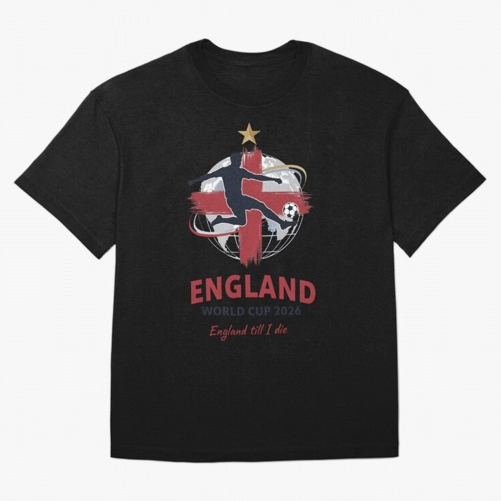 England - World Cup 2026 Fan Art Classic T-Shirt Bring a Vintage Feel to FIFA World Cup 2026 for Fans of Neymar, Haaland and Cristiano Ronaldo and France and Portugal, Bringing Supporter Pride, Iconic Celebrations, Legendary Names and Global Match