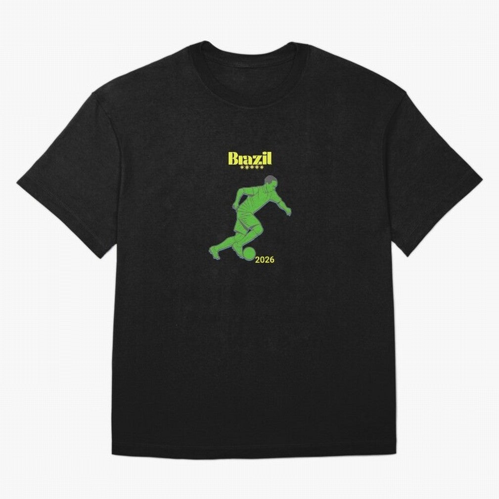 Brazil Soccer Classic T-Shirt Celebrate Football Heritage in FIFA World Cup 2026 Group Stage Spirit, Filled with Brazil, Haaland and Mbappe, Match Day Excitement, Supporter Culture, Golden Goals and Global Football Passion; Ideal for Football Dads,