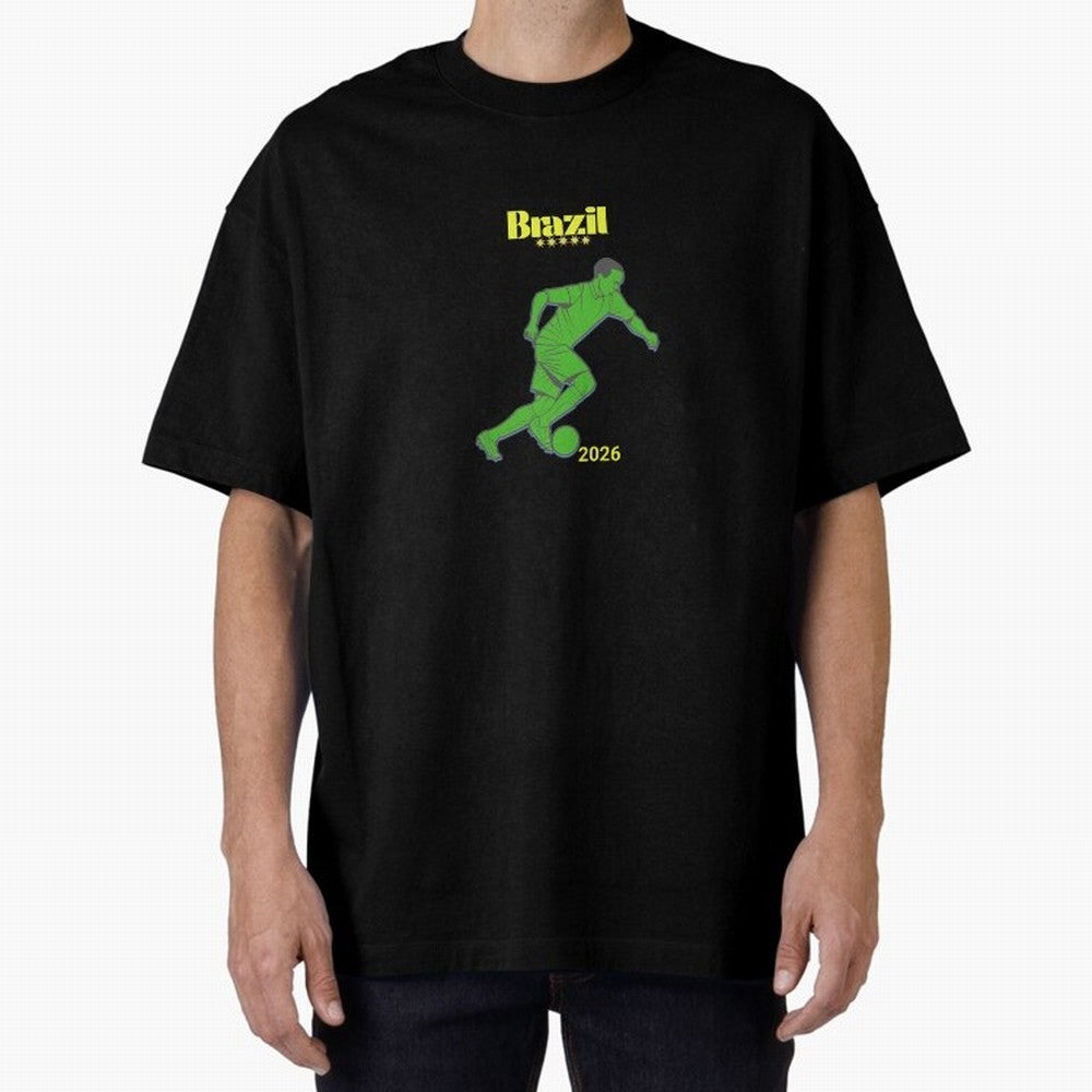 Brazil Soccer Classic T-Shirt Celebrate Football Heritage in FIFA World Cup 2026 Group Stage Spirit, Filled with Brazil, Haaland and Mbappe, Match Day Excitement, Supporter Culture, Golden Goals and Global Football Passion; Ideal for Football Dads,