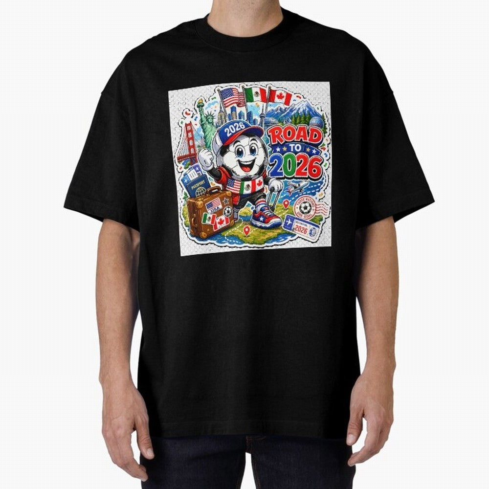 Road to 2026 Football Travel Classic T-Shirt Carry the FIFA World Cup 2026 Group Stage Journey through Messi, CR7 and Mbappe Highlights, Argentina Pride, Soccer Culture, Superstar Moments, National Team Dreams and Competitive Fire; Ideal for