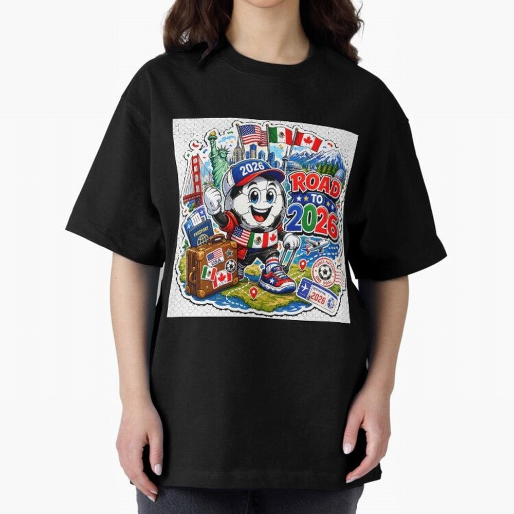 Road to 2026 Football Travel Classic T-Shirt Carry the FIFA World Cup 2026 Group Stage Journey through Messi, CR7 and Mbappe Highlights, Argentina Pride, Soccer Culture, Superstar Moments, National Team Dreams and Competitive Fire; Ideal for