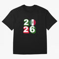 Mexico 2026 Soccer Ball Classic T-Shirt Celebrate Global Passion for the FIFA World Cup 2026 Group Stage Journey through CR7 and Messi Highlights, Argentina, France and Brazil Pride, Vintage Soccer Flavor, Modern Football Stars, National Flags and