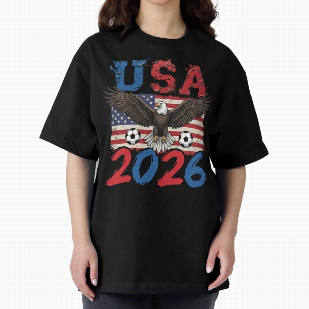 USA world cup 2026 soccer fan Classic T-Shirt Enjoy the Biggest Football Party of FIFA World Cup 2026 for Fans of Mbappe and Argentina, France and Brazil, Bringing Soccer Culture, Superstar Moments, National Team Dreams and Competitive Fire;