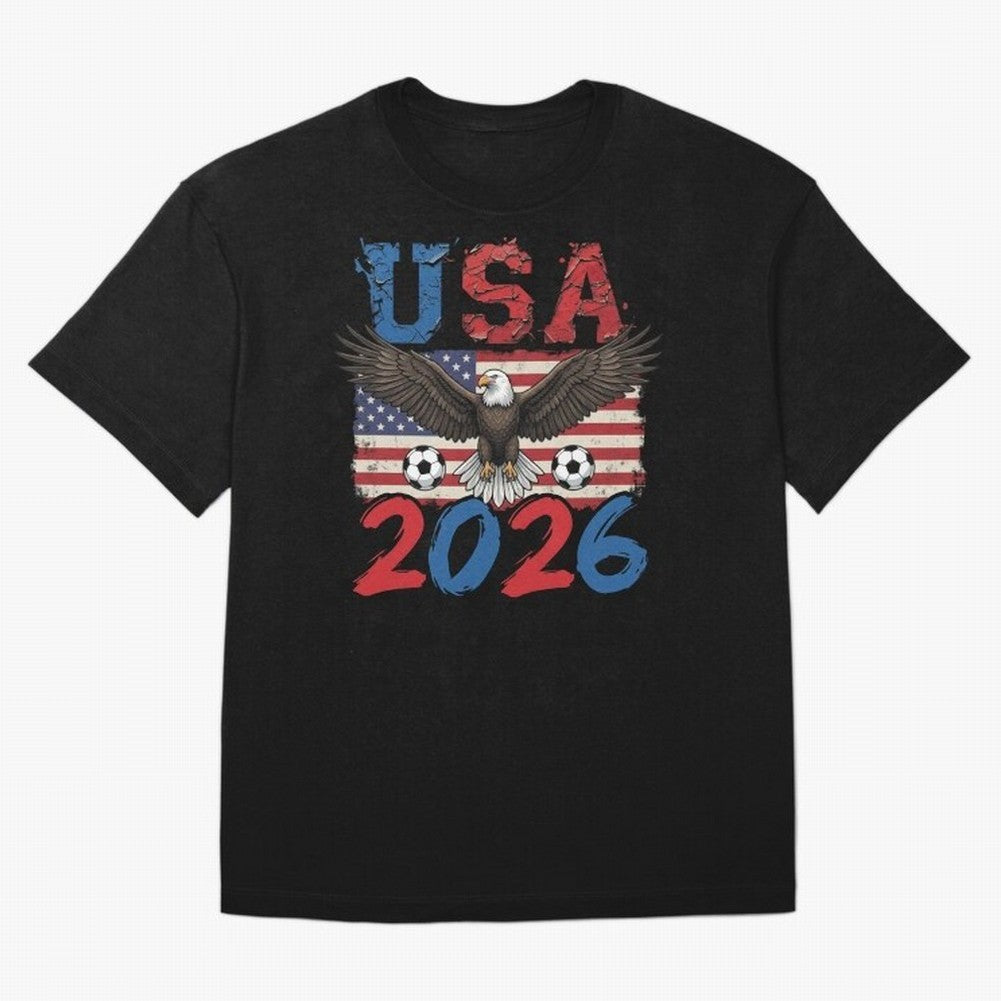 USA world cup 2026 soccer fan Classic T-Shirt Enjoy the Biggest Football Party of FIFA World Cup 2026 for Fans of Mbappe and Argentina, France and Brazil, Bringing Soccer Culture, Superstar Moments, National Team Dreams and Competitive Fire;