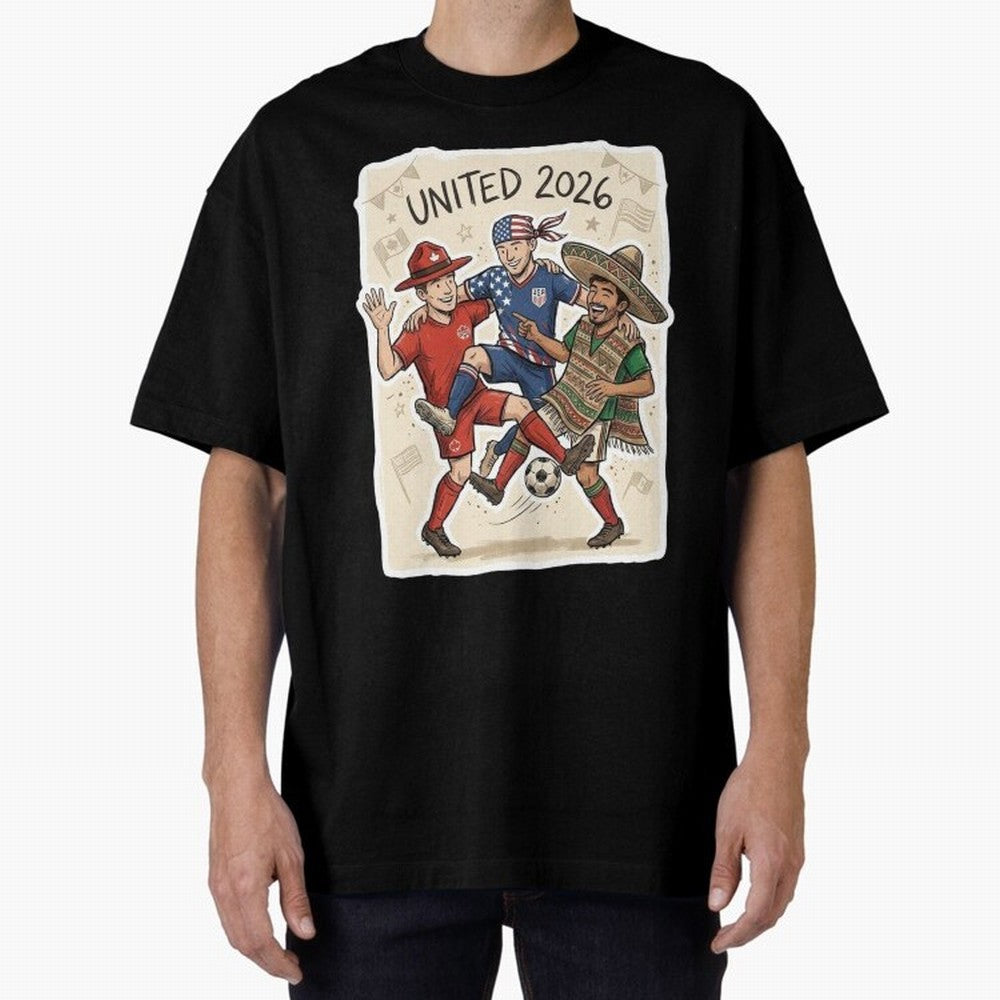 USA Canada Mexico Football Fans Classic T-Shirt Fuel FIFA World Cup 2026 for Fans of Cristiano Ronaldo and England, France and Netherlands, Bringing Stadium Chants, National Pride, Trophy Dreams and Unforgettable Football Memories; Great for