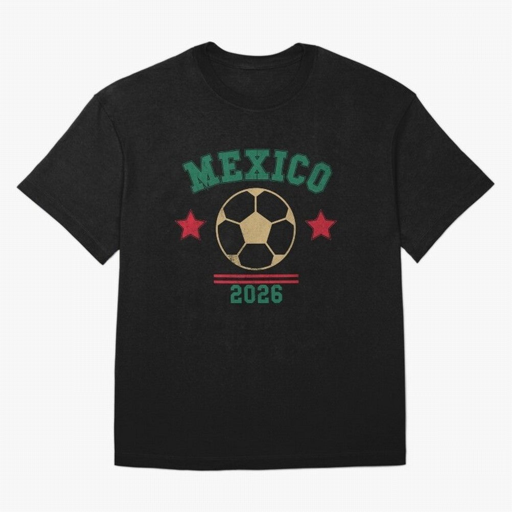 Mexico Soccer Fan 2026 Jersey Style Design Classic T-Shirt Show Passion for the Stars of Global Football Passion for FIFA World Cup 2026, Capturing Messi, Argentina and Brazil, Game Day Rituals, Football Legends, Country Pride and the Road to the