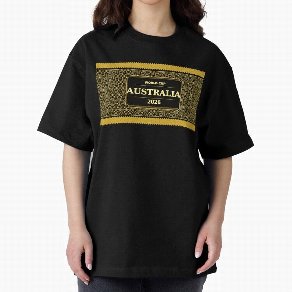 Australia Football Fan 2026 Black Gold Luxury Wrap ¡ª Socceroos Soccer Fan Classic T-Shirt Celebrate Rivalries and Pride in FIFA World Cup 2026 USA Canada Mexico Filled with Neymar, France and Portugal Energy, Supporter Pride, Iconic Celebrations,