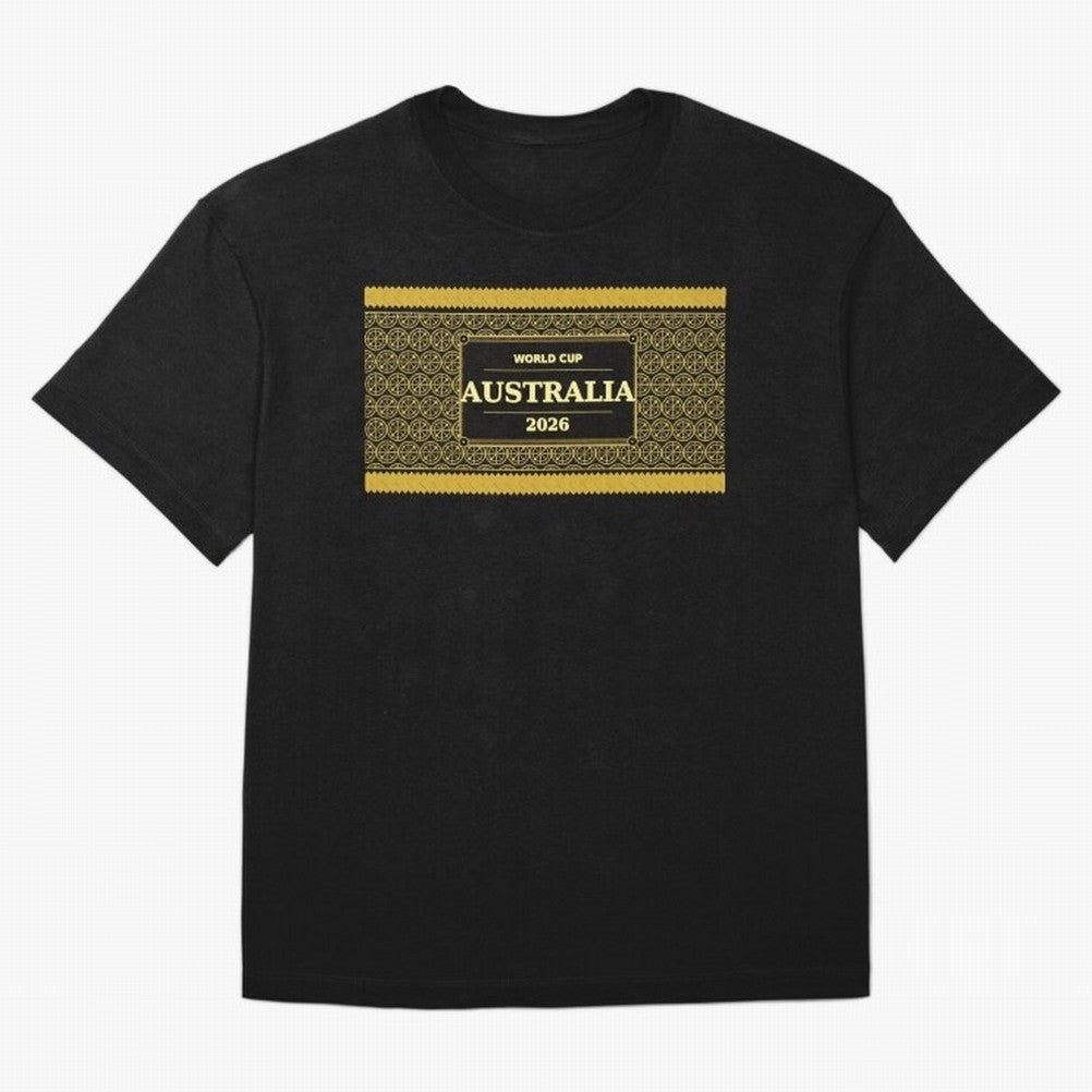 Australia Football Fan 2026 Black Gold Luxury Wrap ¡ª Socceroos Soccer Fan Classic T-Shirt Celebrate Rivalries and Pride in FIFA World Cup 2026 USA Canada Mexico Filled with Neymar, France and Portugal Energy, Supporter Pride, Iconic Celebrations,