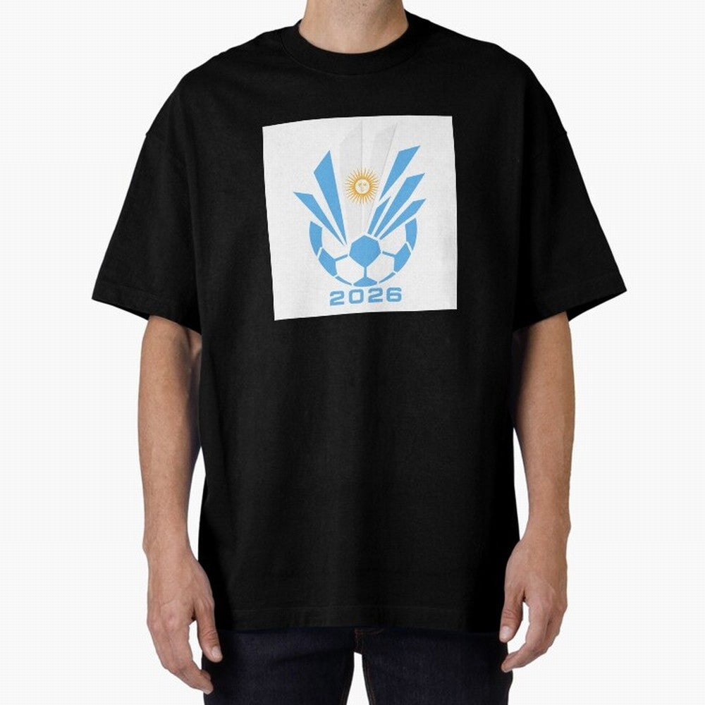Argentina Soccer 2026 Sun Burst Emblem Classic T-Shirt Live for the Drama of Match Day Hype around FIFA World Cup 2026 USA Canada Mexico, Neymar, Haaland and Cristiano Ronaldo, Germany, Football History, Final Match Energy, Crowd Noise and Once in