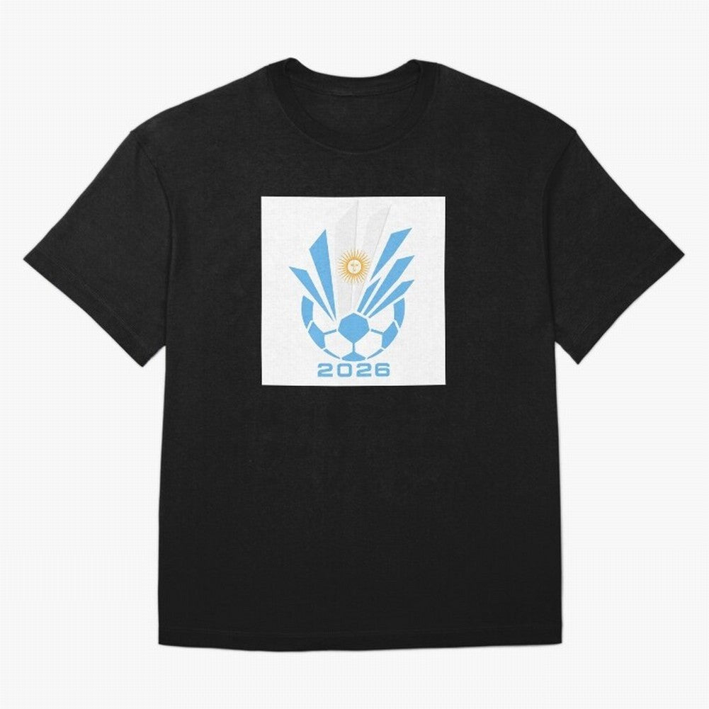 Argentina Soccer 2026 Sun Burst Emblem Classic T-Shirt Live for the Drama of Match Day Hype around FIFA World Cup 2026 USA Canada Mexico, Neymar, Haaland and Cristiano Ronaldo, Germany, Football History, Final Match Energy, Crowd Noise and Once in