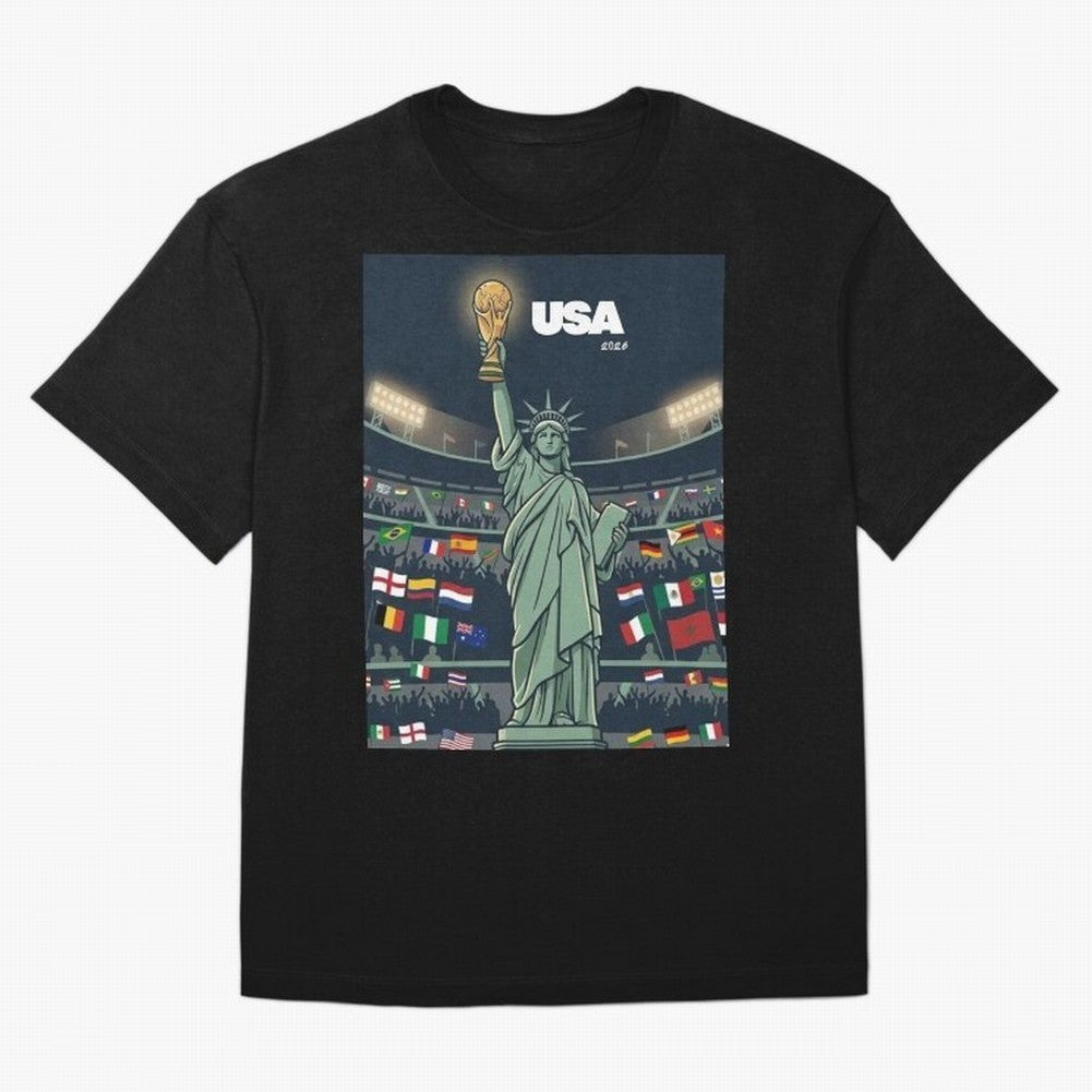 World Cup USA 2026 Classic T-Shirt Show Fan Pride Across the FIFA World Cup 2026 Journey through Messi Highlights, Argentina, France and Brazil Pride, Champion Mindset, Group Stage Buzz, Knockout Tension and Passionate Fan Culture; Made for Die