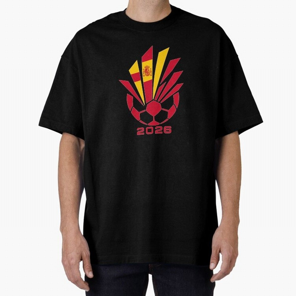 Spain Soccer 2026 Flag Burst Emblem Classic T-Shirt Back Your Heroes with Match Day Hype around FIFA World Cup 2026, Messi and Cristiano Ronaldo, England, France and Netherlands, Stadium Chants, National Pride, Trophy Dreams and Unforgettable