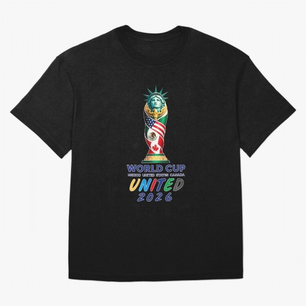 World Cup United 2026 Mexico USA Canada Soccer Design Classic T-Shirt Represent Global Football Passion for FIFA World Cup 2026 USA Canada Mexico, Driven by Mbappe and Neymar, Argentina and Brazil, Sports Nostalgia, International Competition,