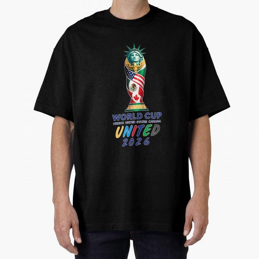 World Cup United 2026 Mexico USA Canada Soccer Design Classic T-Shirt Represent Global Football Passion for FIFA World Cup 2026 USA Canada Mexico, Driven by Mbappe and Neymar, Argentina and Brazil, Sports Nostalgia, International Competition,