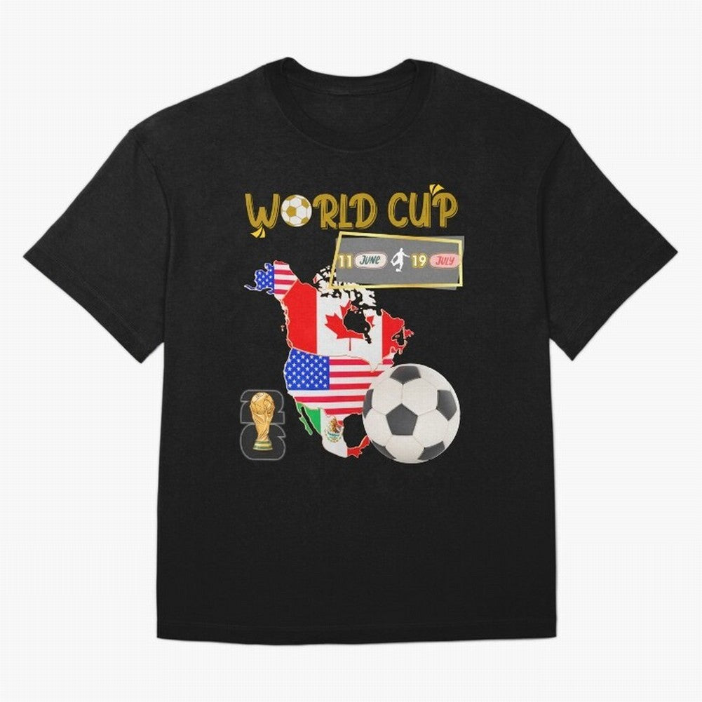 World Cup 2026 North America USA Canada Mexico Soccer Fan Classic T-Shirt Represent FIFA World Cup 2026 for Fans of CR7 and Messi and Portugal, Bringing Football Festival Excitement, Trophy Ambitions, Country Rivalries and Star Player Buzz; Perfect
