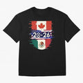 Glitched United 2026 - North America Emblem Cup Classic T-Shirt Cheer through Every Moment of the FIFA World Cup 2026 USA Canada Mexico Journey through Messi, Neymar and Mbappe Highlights, Germany Pride, Match Day Excitement, Supporter Culture,