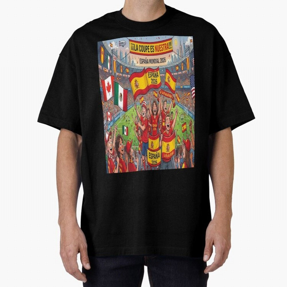 Spain World Cup 2026 - Stadium Classic T-Shirt Honor the FIFA World Cup 2026 USA Canada Mexico Journey through Haaland and Mbappe Highlights, France Pride, Goal Celebration Energy, Supporter Heritage, Football Icons and Worldwide Tournament Joy;