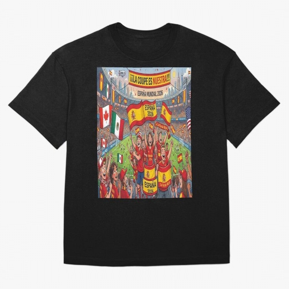 Spain World Cup 2026 - Stadium Classic T-Shirt Honor the FIFA World Cup 2026 USA Canada Mexico Journey through Haaland and Mbappe Highlights, France Pride, Goal Celebration Energy, Supporter Heritage, Football Icons and Worldwide Tournament Joy;
