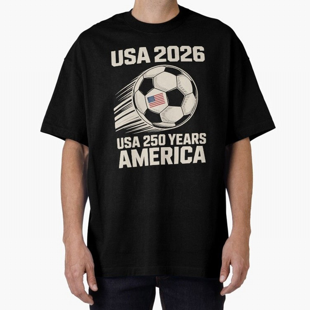 Usa 2026 Soccer 250 Years Women Kids 4th of July Classic T-Shirt Enjoy the Biggest Football Party of the FIFA World Cup 2026 Journey through CR7 and Messi Highlights, England Pride, Retro Football Energy, Iconic Rivalries, Trophy Chase Drama and
