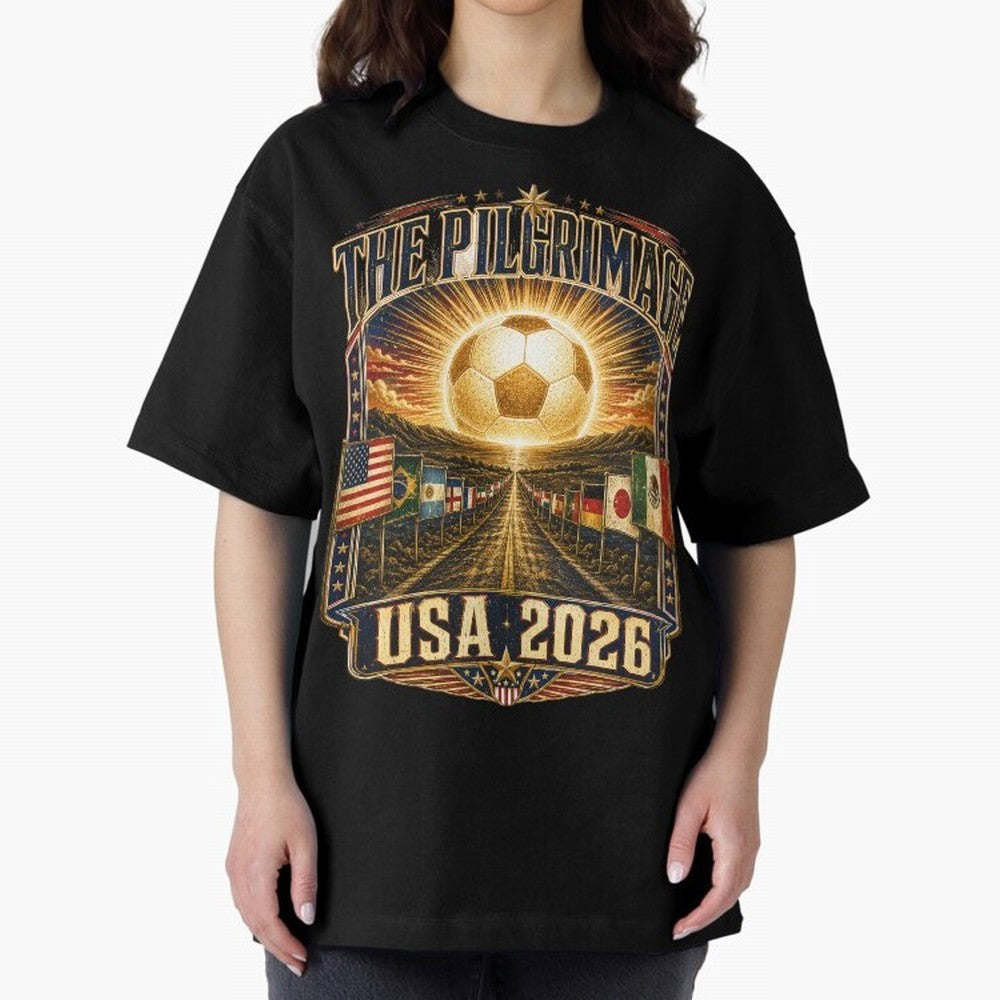 The Pilgrimage World Cup 2026 Soccer T-Shirt Classic T-Shirt Honor the Beautiful Game during FIFA World Cup 2026 Spirit, Celebrating England and Germany, Messi, CR7 and Mbappe, Game Day Rituals, Football Legends, Country Pride and the Road to the