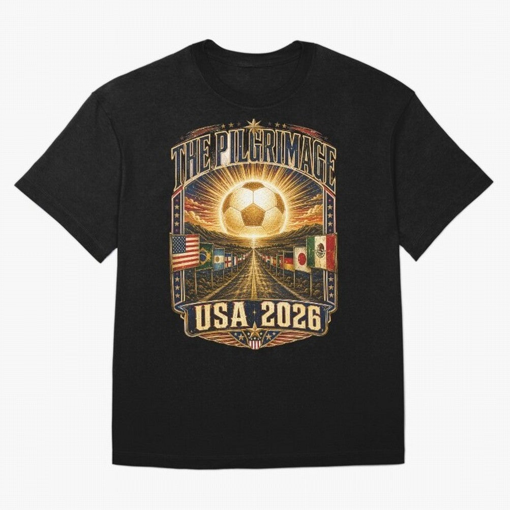 The Pilgrimage World Cup 2026 Soccer T-Shirt Classic T-Shirt Honor the Beautiful Game during FIFA World Cup 2026 Spirit, Celebrating England and Germany, Messi, CR7 and Mbappe, Game Day Rituals, Football Legends, Country Pride and the Road to the