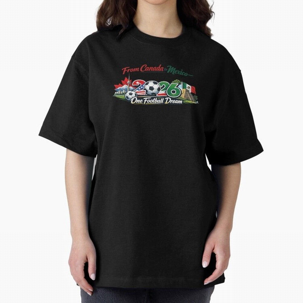 2026 Football Fan Design - North America - Three Nations One Dream Classic T-Shirt Live the Energy of FIFA World Cup 2026 Group Stage Spirit, Built around England, France and Netherlands, Mbappe and Neymar, Football Festival Excitement, Trophy