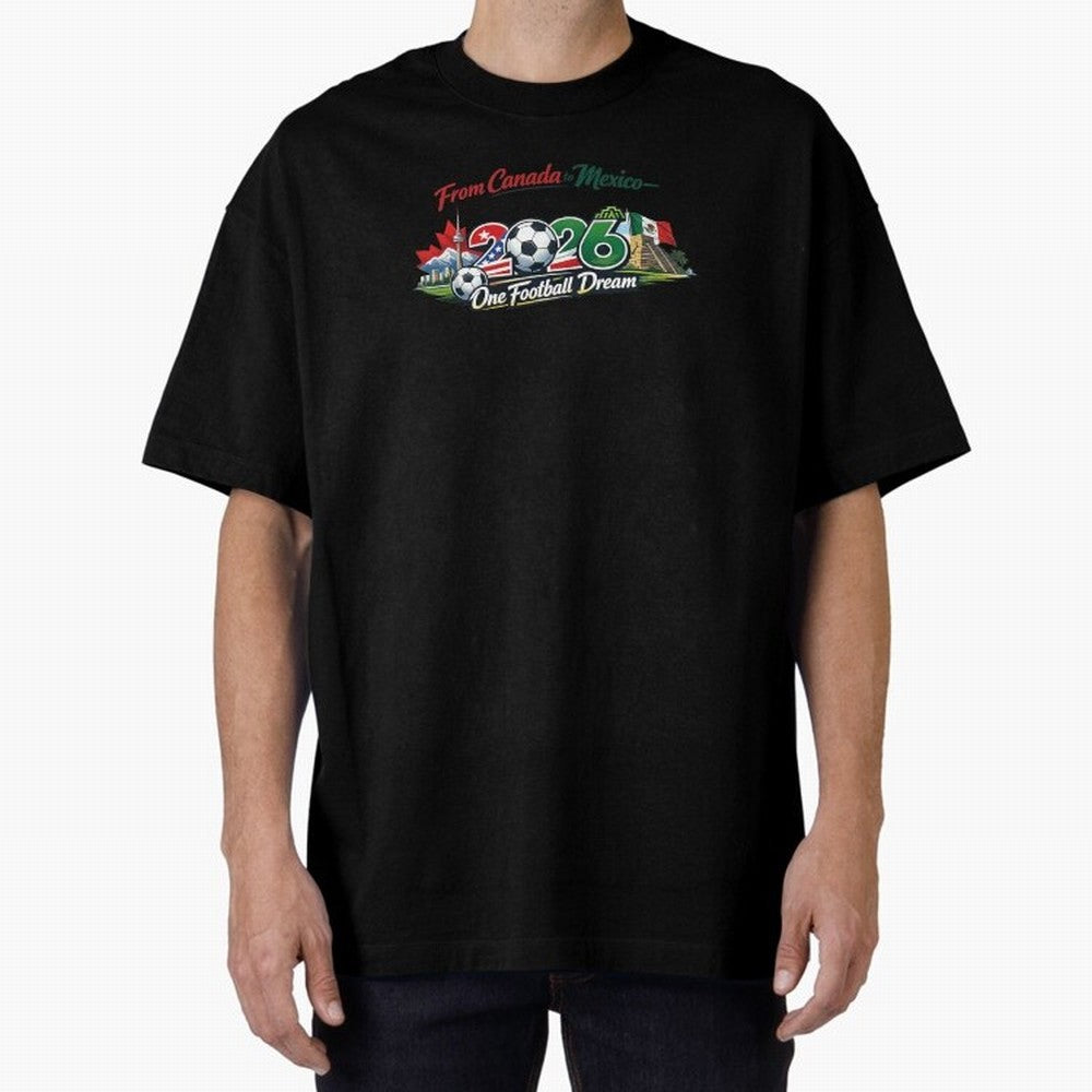 2026 Football Fan Design - North America - Three Nations One Dream Classic T-Shirt Live the Energy of FIFA World Cup 2026 Group Stage Spirit, Built around England, France and Netherlands, Mbappe and Neymar, Football Festival Excitement, Trophy