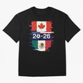 Glitched United 2026 - North America Emblem Cup Classic T-Shirt Build the FIFA World Cup 2026 Group Stage Journey through Neymar, Haaland and Cristiano Ronaldo Highlights, England Pride, Goal Celebration Energy, Supporter Heritage, Football Icons