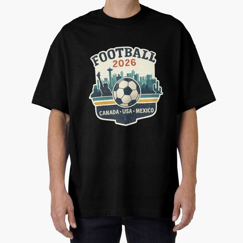 Football 2026 ¨C One World One Goal Classic T-Shirt Join Supporters Worldwide for Match Day Hype around FIFA World Cup 2026, Cristiano Ronaldo, Argentina, Champion Mindset, Group Stage Buzz, Knockout Tension and Passionate Fan Culture; Perfect for