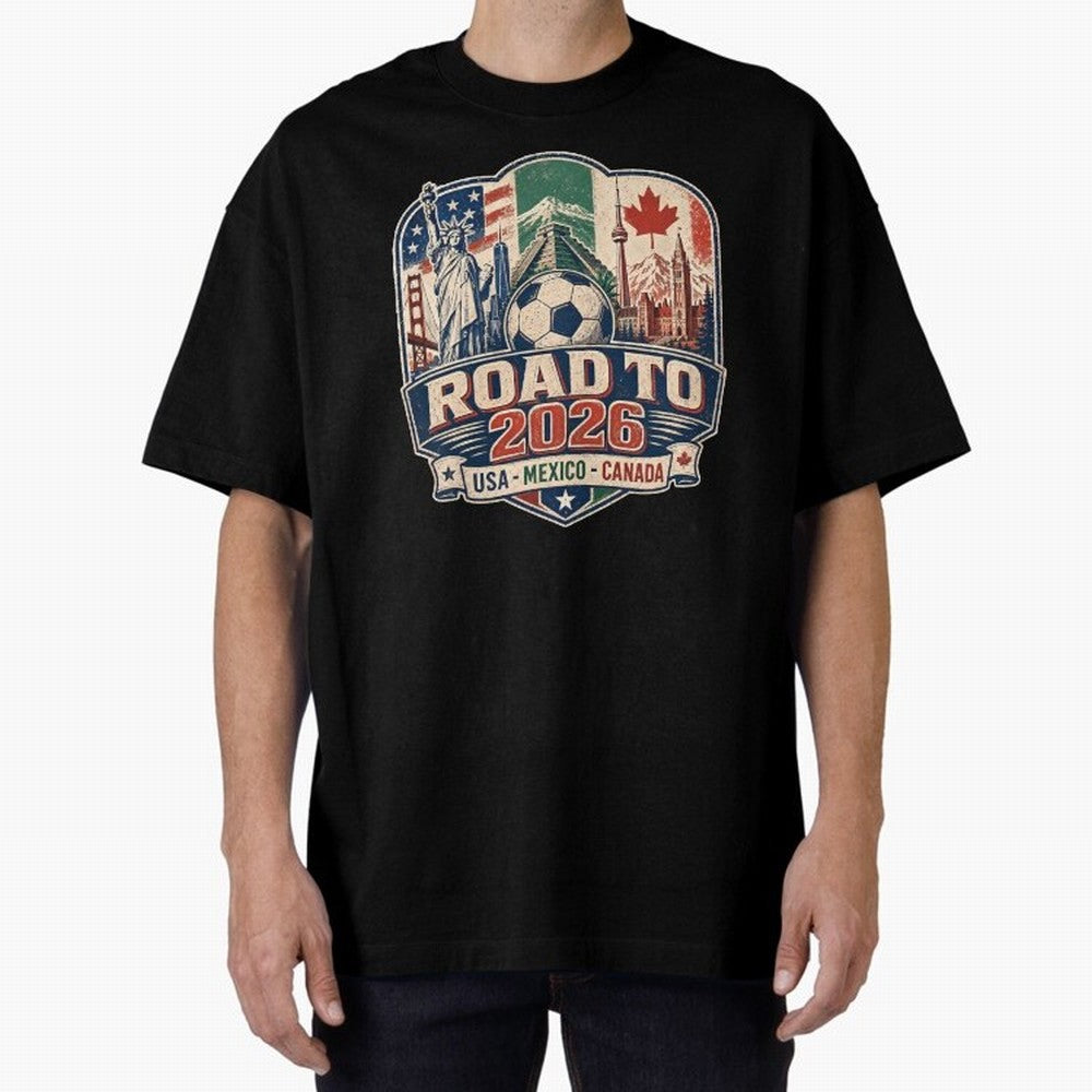Football 2026 USA Mexico Canada Soccer Championship Fan Art Classic T-Shirt Bring Match Day Fire to the FIFA World Cup 2026 Journey through Mbappe and Neymar Highlights, Argentina, France and Brazil Pride, Stadium Memories, Football Loyalty,