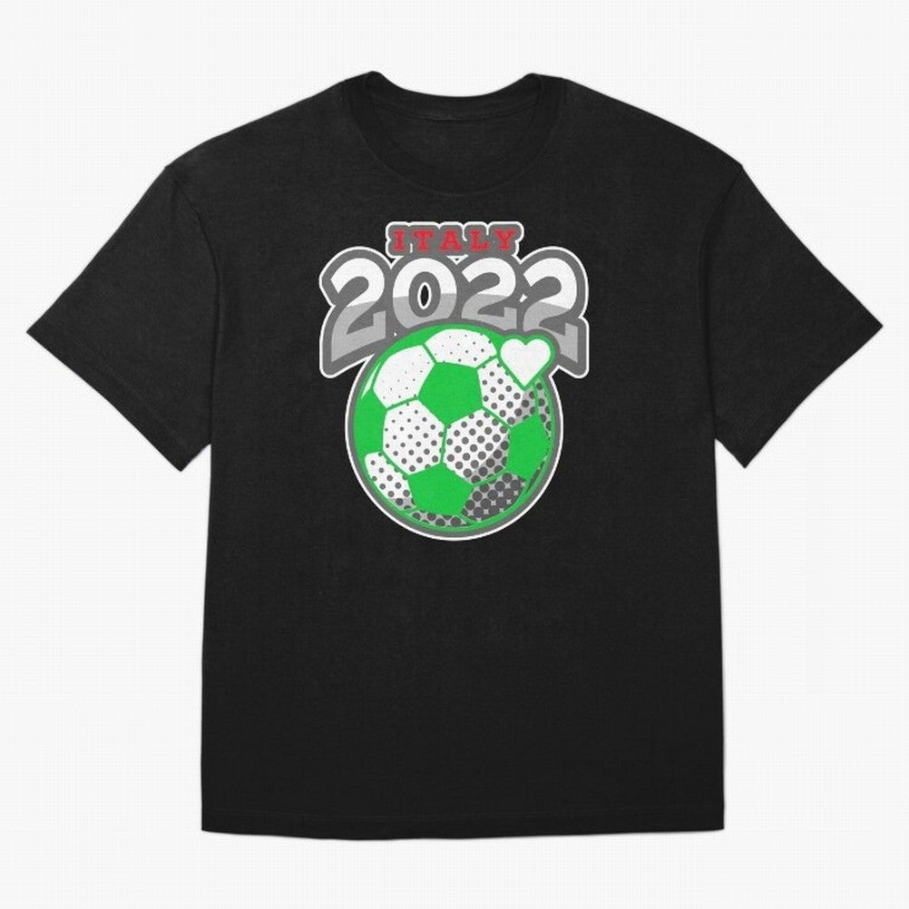 Italy Futbol Design 2022 Classic T-Shirt Support FIFA World Cup 2026 Group Stage Centered on Haaland and Mbappe, Spain and Netherlands Energy, Football Festival Excitement, Trophy Ambitions, Country Rivalries and Star Player Buzz; Ideal for