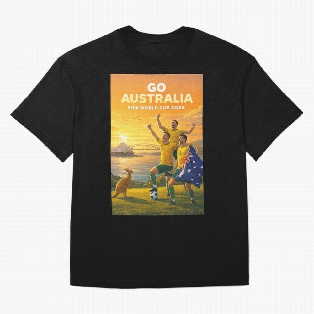 Australia Socceroos FIFA World Cup 2026 Sydney Football Australia Kangaroos Classic T-Shirt Capture Match Day Hype around FIFA World Cup 2026 USA Canada Mexico, Messi and Cristiano Ronaldo, Germany, Sports Nostalgia, International Competition,