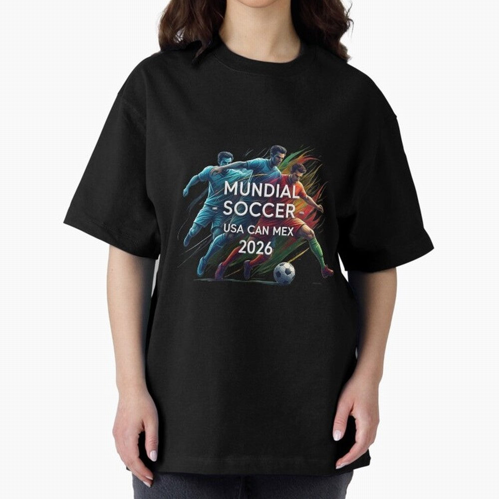 Mundial Soccer 2026 Classic T-Shirt Turn Up for the FIFA World Cup 2026 Journey through Mbappe Highlights, Argentina and Brazil Pride, Vintage Soccer Flavor, Modern Football Stars, National Flags and Final Night Emotion; Great for Watch Parties,