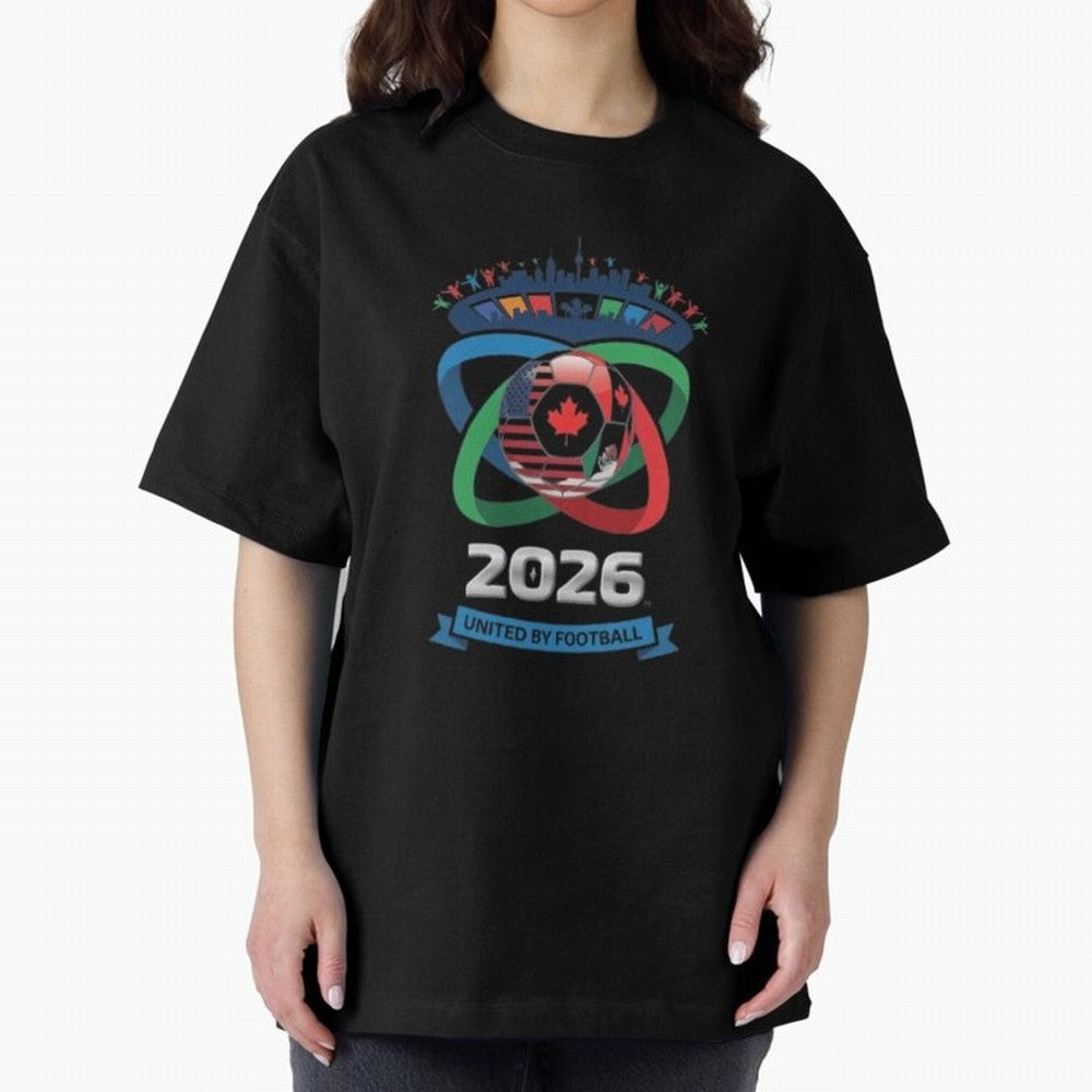Infinity Loop World Cup 2026 Host Nation Classic T-Shirt Back Your Heroes with Match Day Hype around FIFA World Cup 2026 USA Canada Mexico, CR7 and Messi, Spain and Netherlands, Football Festival Excitement, Trophy Ambitions, Country Rivalries and