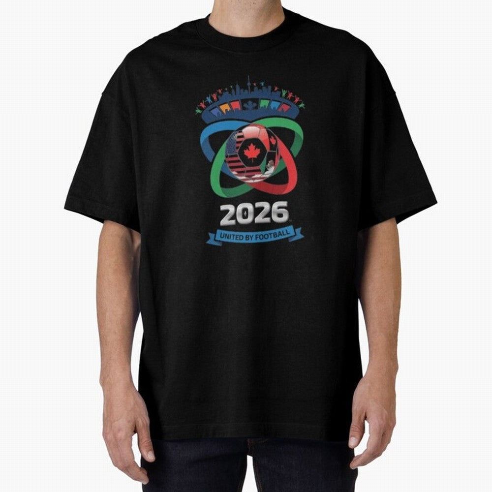Infinity Loop World Cup 2026 Host Nation Classic T-Shirt Back Your Heroes with Match Day Hype around FIFA World Cup 2026 USA Canada Mexico, CR7 and Messi, Spain and Netherlands, Football Festival Excitement, Trophy Ambitions, Country Rivalries and