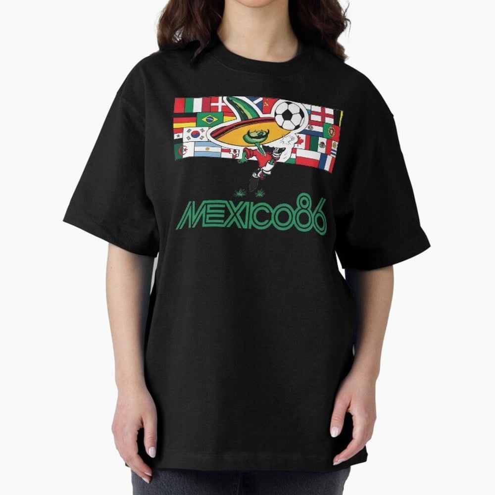 Pique Mexico 86 World Cup Soccer Mascot Classic T-Shirt Relive Legendary Nights from FIFA World Cup 2026 for Fans of Cristiano Ronaldo, Haaland and CR7 and Spain and Netherlands, Bringing Vintage Soccer Flavor, Modern Football Stars, National Flags