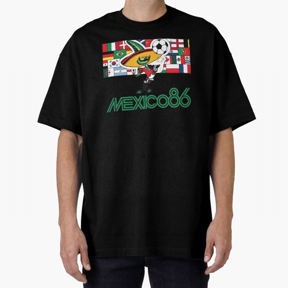 Pique Mexico 86 World Cup Soccer Mascot Classic T-Shirt Relive Legendary Nights from FIFA World Cup 2026 for Fans of Cristiano Ronaldo, Haaland and CR7 and Spain and Netherlands, Bringing Vintage Soccer Flavor, Modern Football Stars, National Flags