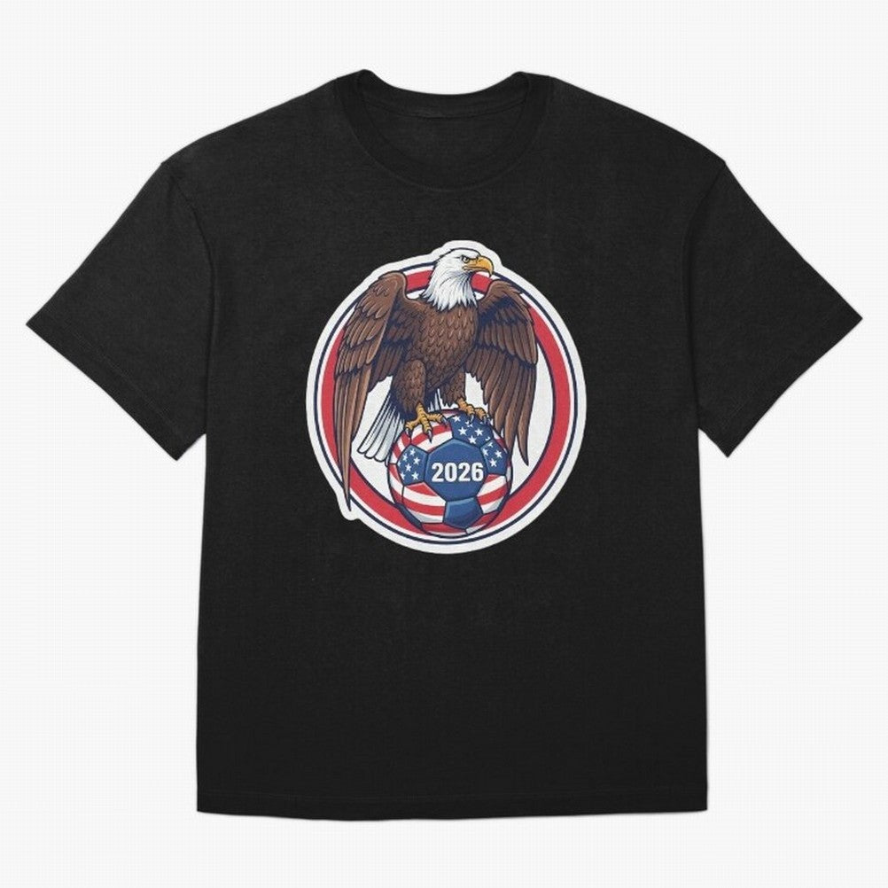 USA Eagle Soccer 2026 ¨C American Pride Football Design Classic T-Shirt Step into Match Day Hype around FIFA World Cup 2026 Group Stage, Messi, CR7 and Mbappe, England, France and Netherlands, Stadium Memories, Football Loyalty, International
