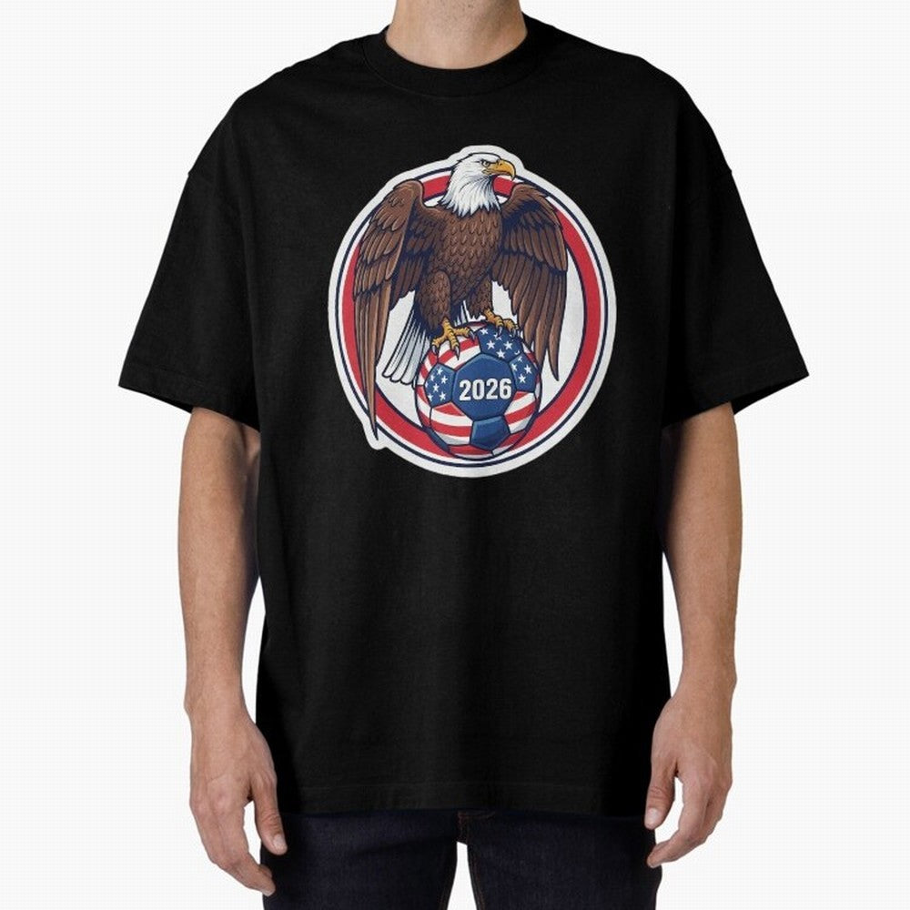 USA Eagle Soccer 2026 ¨C American Pride Football Design Classic T-Shirt Step into Match Day Hype around FIFA World Cup 2026 Group Stage, Messi, CR7 and Mbappe, England, France and Netherlands, Stadium Memories, Football Loyalty, International