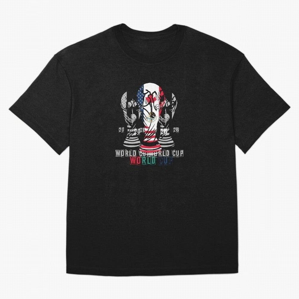 Fifa world cup 2026 USA - Mexico - canada T-Shirt_84601424 Classic T-Shirt Celebrate Global Football Passion for FIFA World Cup 2026, Celebrating Messi, CR7 and Mbappe, France and Portugal, Football History, Final Match Energy, Crowd Noise and Once