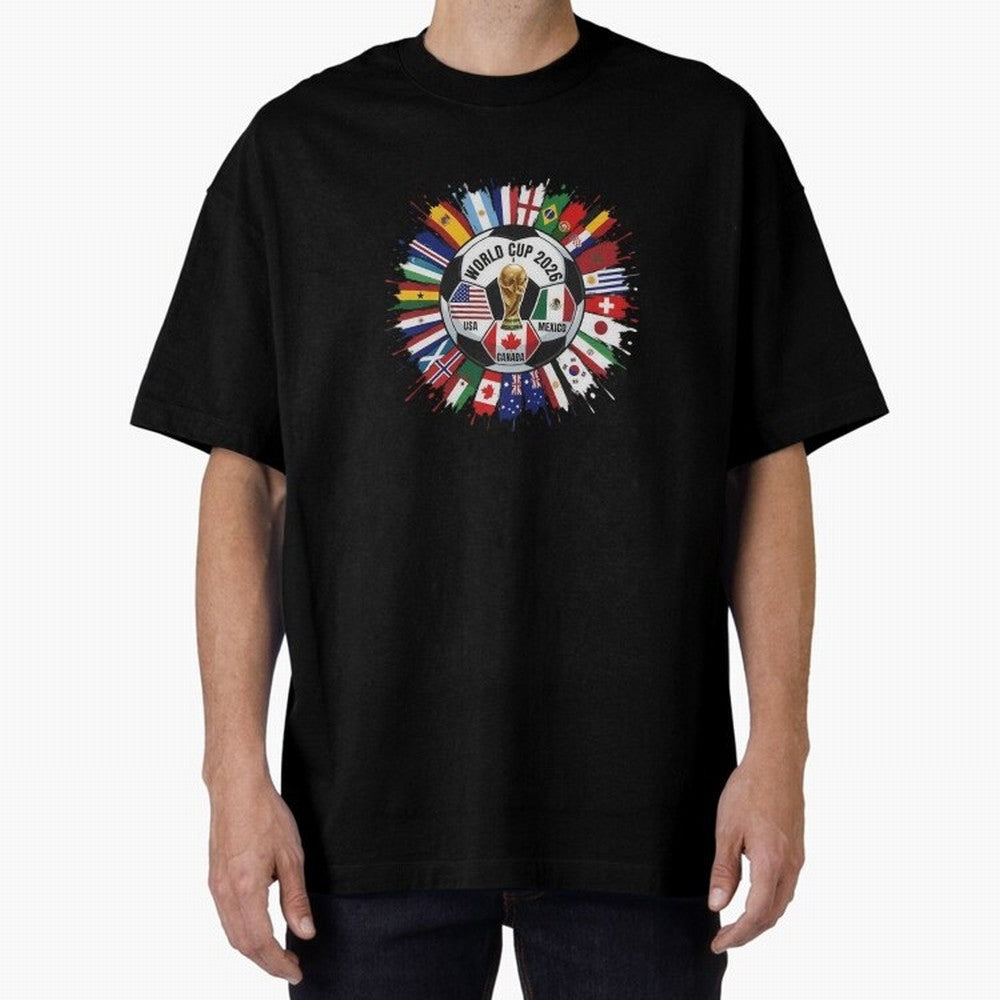 World Cup 2026 Kids, USA Mexico Canada Host Countries, International Football Flags Top, Gameday Soccer Apparel, Soccer Fan Youth Classic T-Shirt Celebrate the FIFA World Cup 2026 Journey through Cristiano Ronaldo, Haaland and CR7 Highlights,
