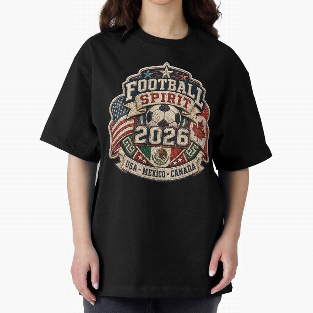 Football 2026 USA Mexico Canada Soccer Championship Fan Art Classic T-Shirt Support Match Day Hype around FIFA World Cup 2026 USA Canada Mexico, Messi, France and Portugal, Champion Mindset, Group Stage Buzz, Knockout Tension and Passionate Fan