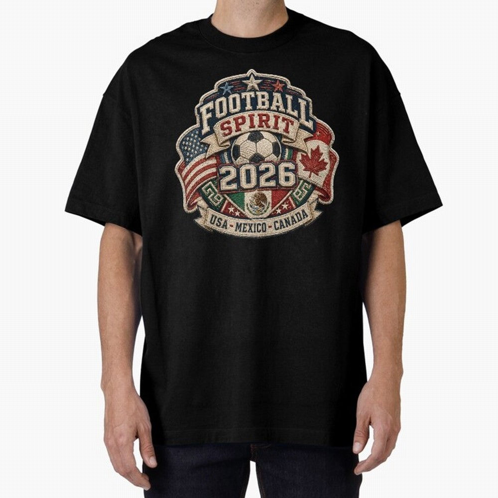 Football 2026 USA Mexico Canada Soccer Championship Fan Art Classic T-Shirt Support Match Day Hype around FIFA World Cup 2026 USA Canada Mexico, Messi, France and Portugal, Champion Mindset, Group Stage Buzz, Knockout Tension and Passionate Fan