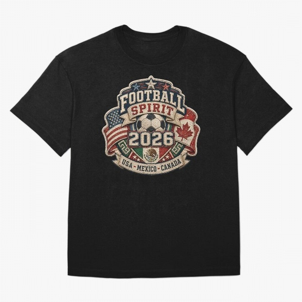 Football 2026 USA Mexico Canada Soccer Championship Fan Art Classic T-Shirt Support Match Day Hype around FIFA World Cup 2026 USA Canada Mexico, Messi, France and Portugal, Champion Mindset, Group Stage Buzz, Knockout Tension and Passionate Fan