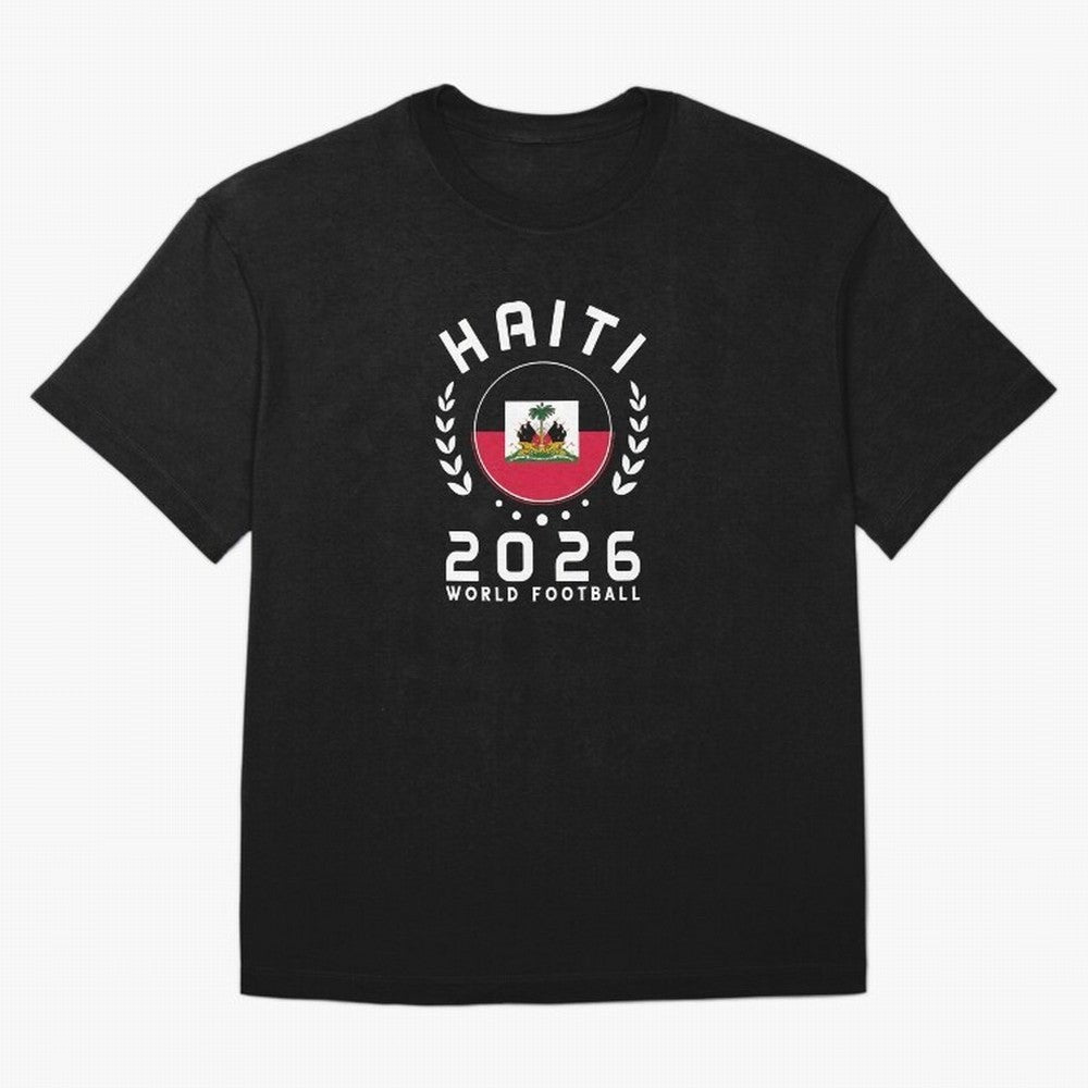 World Cup 2026 Haiti Football Fan Haitian Supporter T-Shirt_84687246 Classic T-Shirt Celebrate Global Football Passion for FIFA World Cup 2026 USA Canada Mexico, Filled with Messi and Cristiano Ronaldo, England, Championship Spirit, Famous Goals,