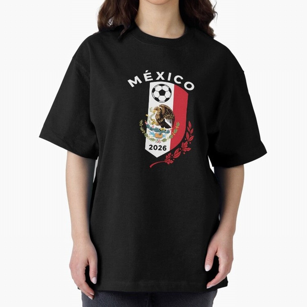 Mexico Emblem World Cup Soccer 2026 Football Crew T-Shirt_83050167 Classic T-Shirt Show Your Love for the FIFA World Cup 2026 Journey through Mbappe Highlights, England, France and Netherlands Pride, Global Supporter Spirit, Legendary Goals,